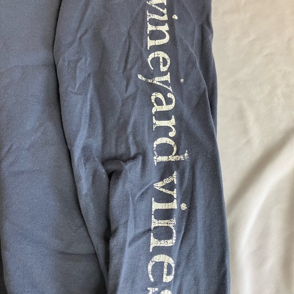 Vineyard Vines Blue Long Sleeve Tee Classic Crew - Picture 4 of 4